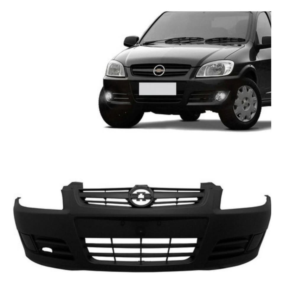 Parachoque Dianteiro Celta Prisma 2007 a 2011 Preto Liso
